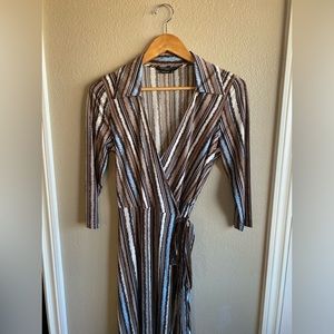 BCBGMaxAzria Collared Wrap dress